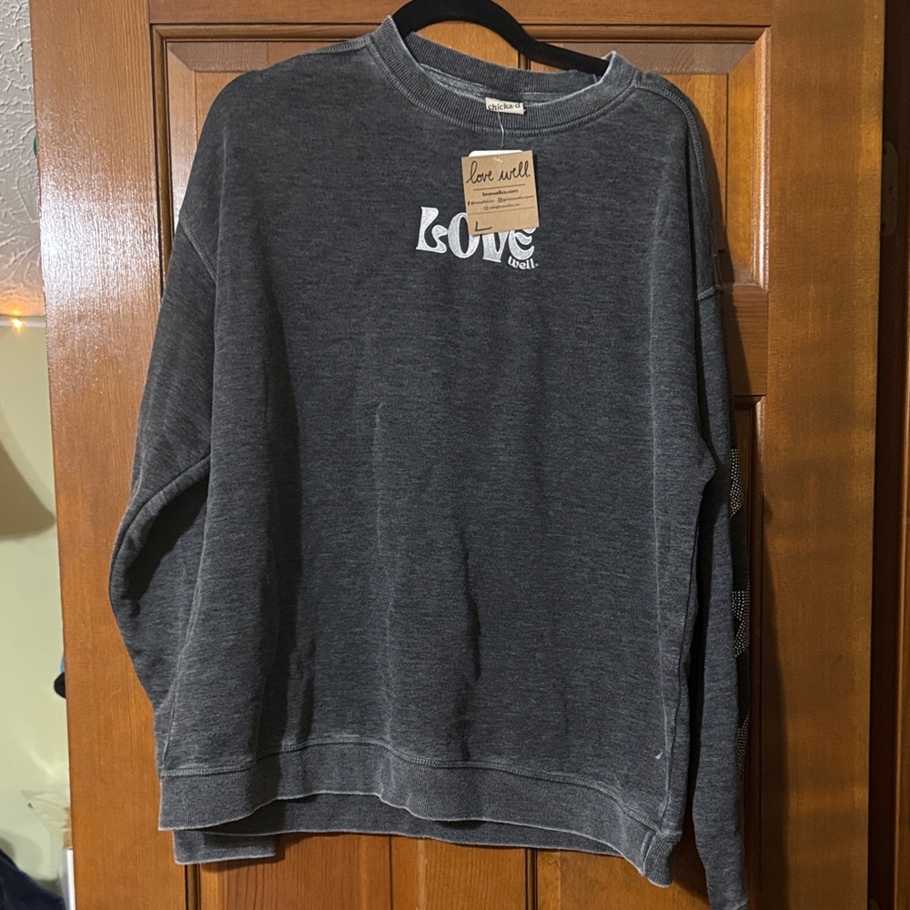 Love Graphic Gray Sweatshirt